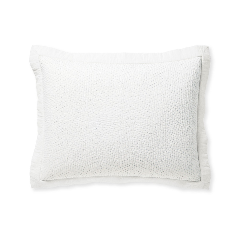 BNWT (2) Almonte Quilt KING Shams Coastal Blue